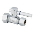 thumbnail image 1 of Kingston Brass  Straight Stop With .62 in. OD Compression x .5 in. OD Compression - Polished Chrome, 1 of 1