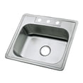thumbnail image 1 of Gourmetier GKTS2520 Studio 25" Stainless Steel Self-Rimming Single Bowl Drop-In Kitchen Sink, Brushed, 1 of 7