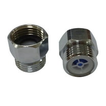 Kingston SVAF12FM 1/2" NPSM Anti-Flood Chrome Adapter for Bathroom Valve