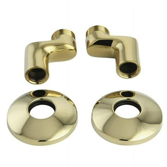 Kingston Brass KSEL213PB Swivel Elbow for Wall Mount Kitchen Faucet KS213, KS214 & KS265, Polished Brass