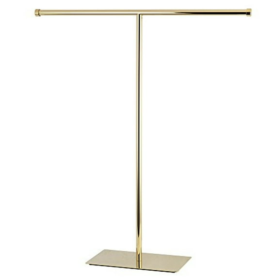 Kingston Brass CC8202 T-Shape Claremont Towel Rack, Polished Brass