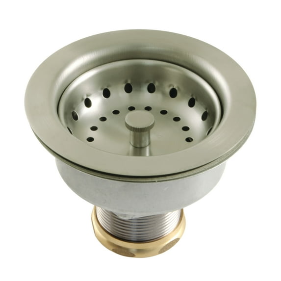 Kingston Brass K112BN Tacoma Kithchen Sink Basket Strainer in Brushed Nickel