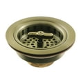 thumbnail image 1 of Kingston Brass  Tacoma Spin and Seal Sink Basket Strainer Antique Brass Antique, 1 of 5
