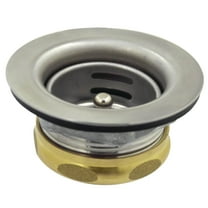 Kingston Brass K461B Stainless Steel Bar Sink Basket Strainer with Brass Nut in Brushed