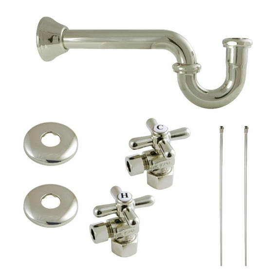Kingston Brass Trimscape Plumbing Supply Kit Combo Polished Nickel