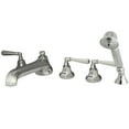 thumbnail image 1 of Kingston Brass KS43015HL 5-Piece Roman Tub Faucet with Hand Shower, Polished Chrome, 1 of 4