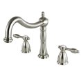 thumbnail image 1 of Kingston Brass KS1348TAL Tudor Two-Handle Deck Mount Roman Tub Faucet, Brushed Nickel, 1 of 2