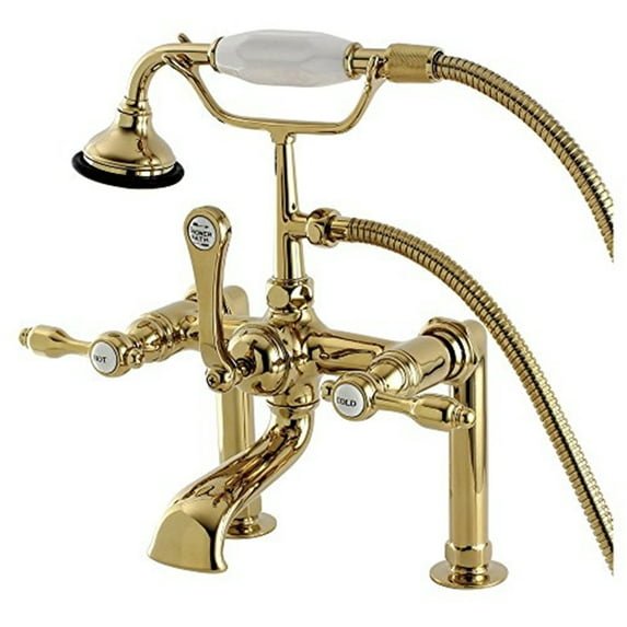 Kingston Brass AE103T2TAL Deck Mount Clawfoot Tub Fauce AE103T2TAL