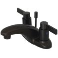 thumbnail image 1 of Kingston Brass  Two Handle 4 in. Centerset Lavatory Faucet with Brass Pop-up - Oil rubbed Bronze, 1 of 1