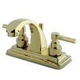 thumbnail image 1 of Kingston Brass  Two Handle 4 in. Centerset Lavatory Faucet with Brass Pop-up - Polished Brass - 4 in., 1 of 1