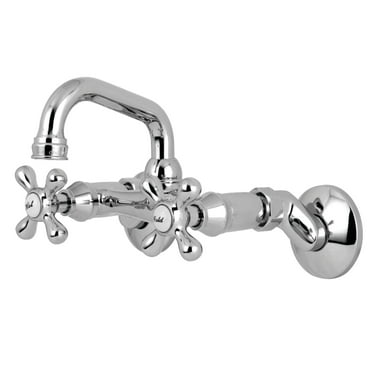 Kingston Brass  Two-Handle Wall Mount Bar Faucet Polished Chrome Polished