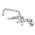 thumbnail image 1 of Kingston Brass  Two-Handle Wall Mount Kitchen Faucet Polished Chrome Polished, 1 of 5