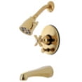 thumbnail image 1 of Kingston Brass VB86920ZX Millennium Tub and Shower Faucet, Polished Brass, 1 of 4