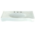 thumbnail image 1 of Kingston Brass VPB1368B Imperial 36" Ceramic Console Sink (8-Inch, 3-Hole), White, 1 of 9