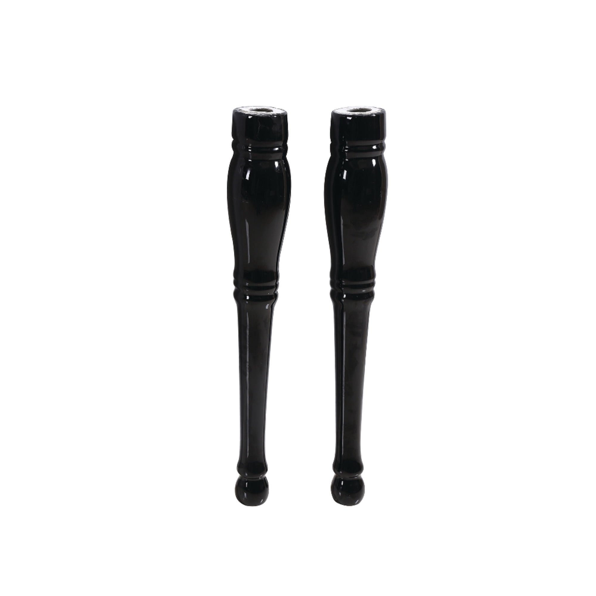 Kingston Brass VPB136PK Ceramic Console Sink Legs (2 Pcs/Set), Black