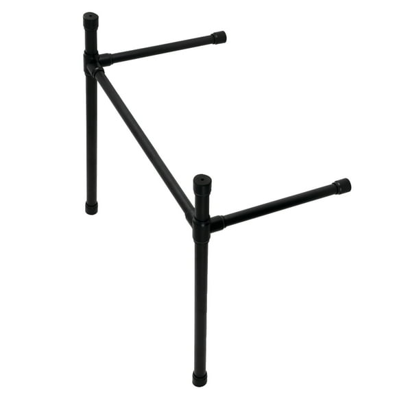 Kingston Brass VPB2818330 Stainless Steel Console Sink Legs in Matte Black