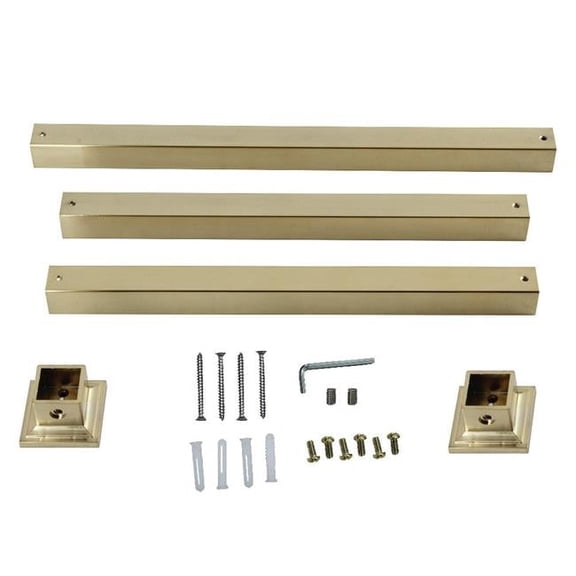 Kingston Brass VPB3322SQ7H Monarch Console Sink Legs Wall Support, Brushed Brass