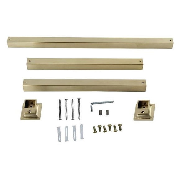 Kingston Brass VPB3328SQ7H Monarch Console Sink Legs Wall Support, Brushed Brass