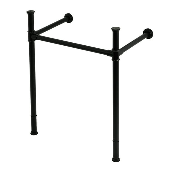 Kingston Brass VPB36250 Stainless Steel Console Sink Legs, Matte Black