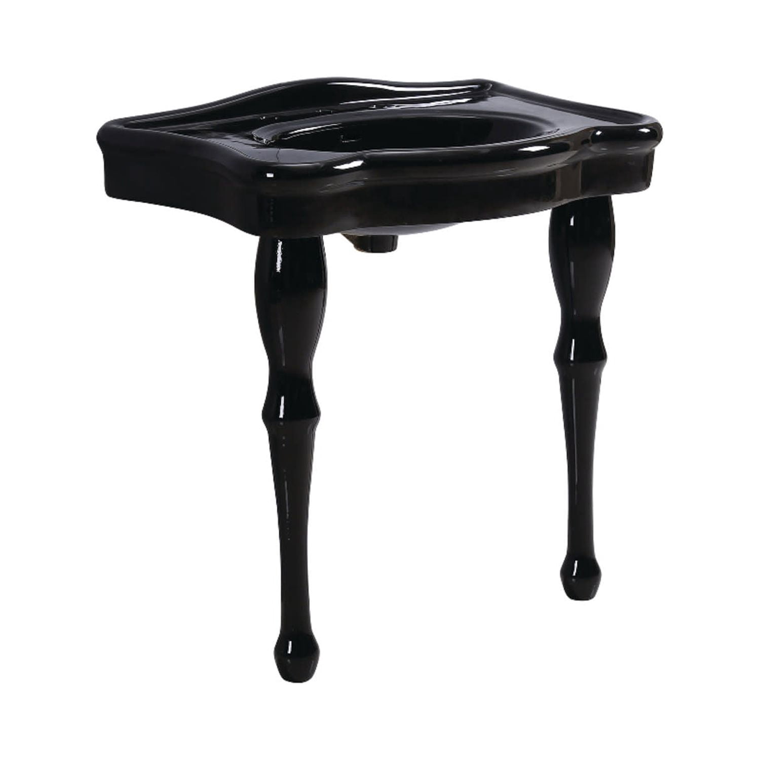 Kingston Brass VPB5328K Imperial 31-7/8" Oval Ceramic Wall Mounted Bathroom Console -