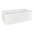 thumbnail image 1 of Aqua Eden VTAP6032R21TS 60-Inch Acrylic Rectangular 2-Wall Corner Alcove Tub, Right Hand Drain in Glossy White, 1 of 9
