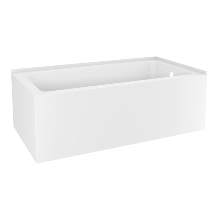 Aqua Eden VTAP6032R21TS 60-Inch Acrylic Rectangular 2-Wall Corner