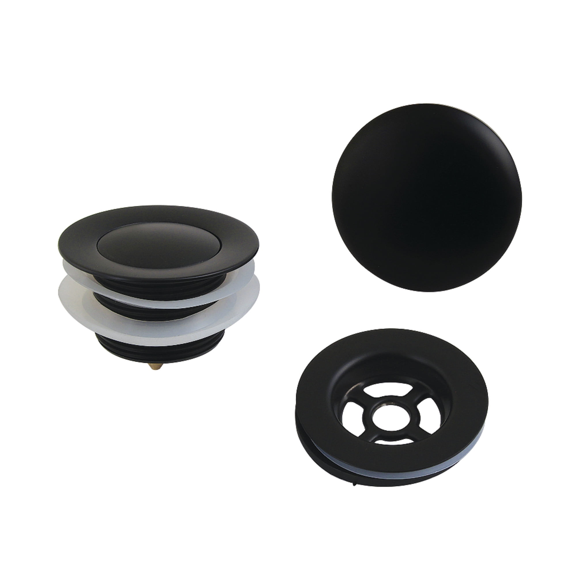 Kingston Brass VTDETRIM0 Trimscape Toe Touch Tub Drain Trim Kit with ...