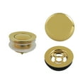 thumbnail image 1 of Kingston Brass VTDETRIM2 Trimscape Toe Touch Tub Drain Trim Kit with Overflow Plate, Polished Brass, 1 of 3