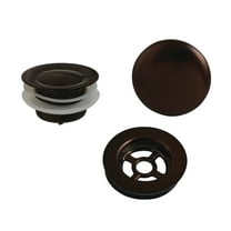 Kingston Brass VTDETRIM5 Trimscape Toe Touch Tub Drain Trim Kit with Overflow Plate, Oil Rubbed Bronze