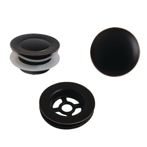 Kingston Brass VTDETRIMNB Trimscape Toe Touch Tub Drain Trim Kit with Overflow Plate, Naples Bronze
