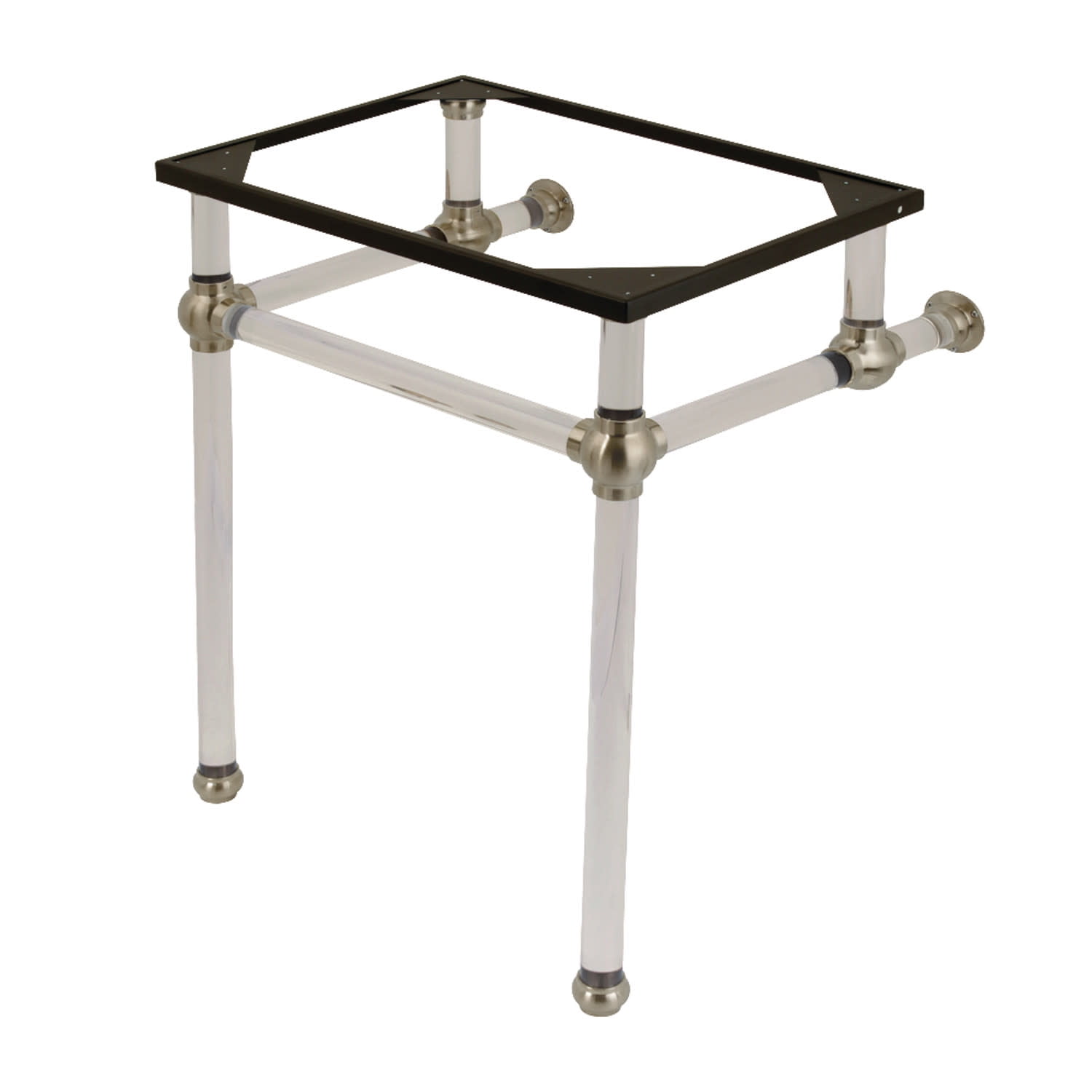Kingston Brass VAH242030SN Templeton 24" Acrylic Wall Mounted Console Legs - Nickel