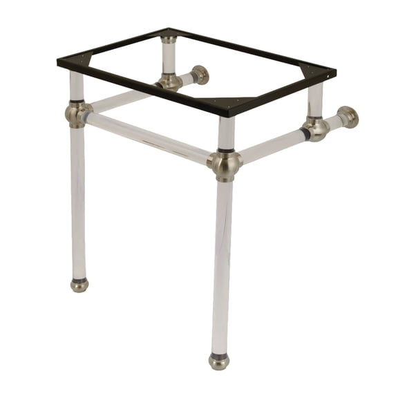 Kingston Brass Vah242030 Templeton 24" Acrylic Wall Mounted Console Legs - Nickel
