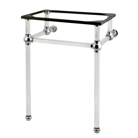 Kingston Brass Vah282033 Templeton 24" Acrylic Wall Mounted Console Legs - Chrome