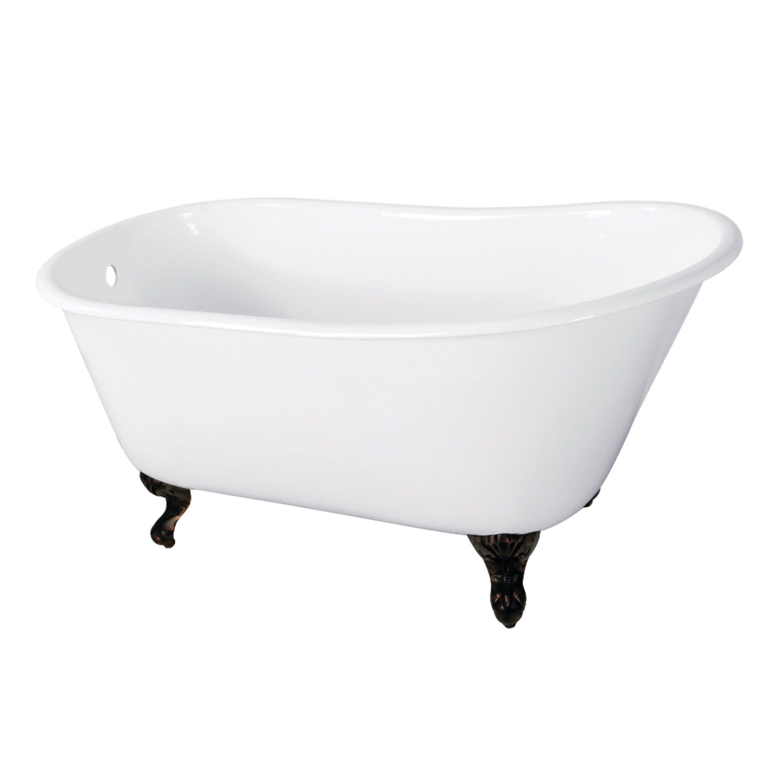 Kingston Brass Vctnd5728nt Onamia 57" Clawfoot Cast Iron Soaking Tub