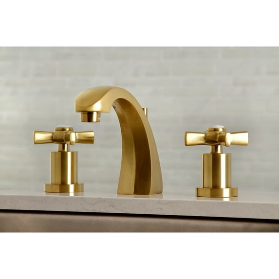 Kingston Brass Victorian High Arch Double Handle Kitchen Faucet with Side Spray