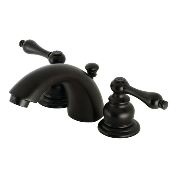 Kingston Brass Victorian Mini-Widespread Bathroom Faucet Matte Black Matte