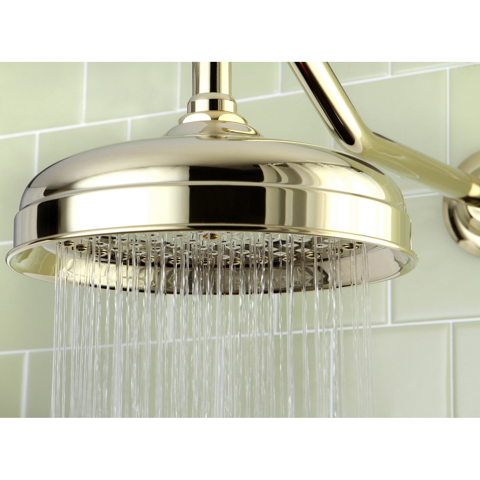 Kingston Brass  Victorian Polished Brass 8-inch Raindrop Showerhead - Gold