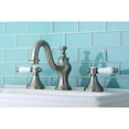 thumbnail image 1 of Kingston Brass  Victorian Porcelain Widespread Bathroom Faucet satin nickel Satin, 1 of 4