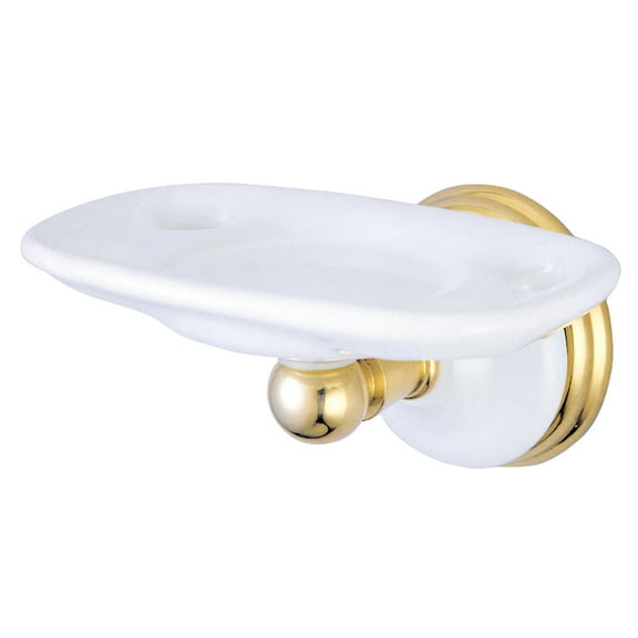 Kingston Brass BA1116PB Toothbrush and Tumbler Holder in Polished Brass