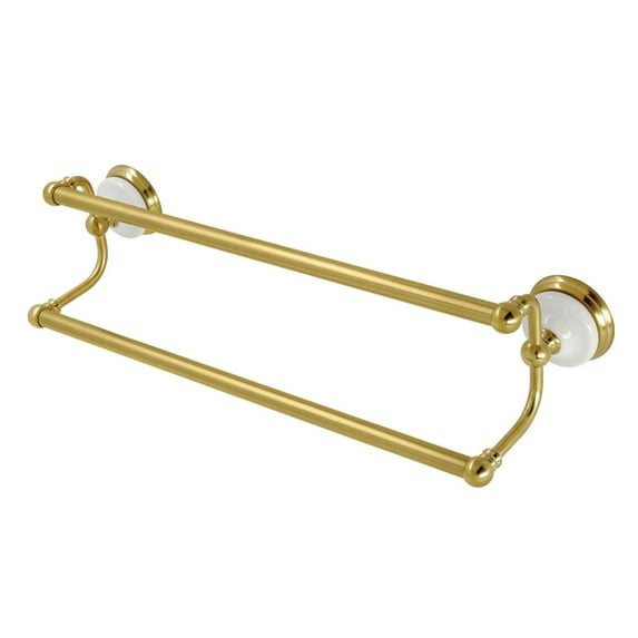 Kingston Brass  Vintage 18-Inch Dual Towel Bar Brushed Brass Brushed