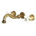 thumbnail image 1 of Kingston Brass  Vintage 2-Handle Wall Mount Bathroom Faucet Antique Brass Antique, 1 of 5