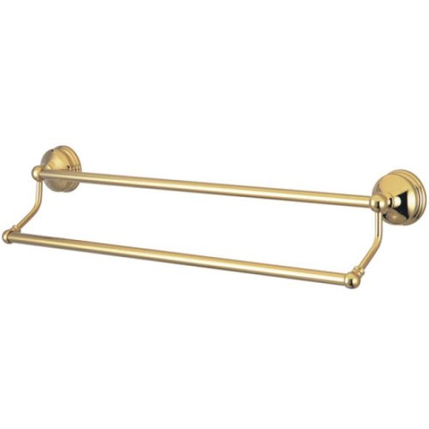 Chrome 24-Inch Dual Wall Mounted Towel Bar