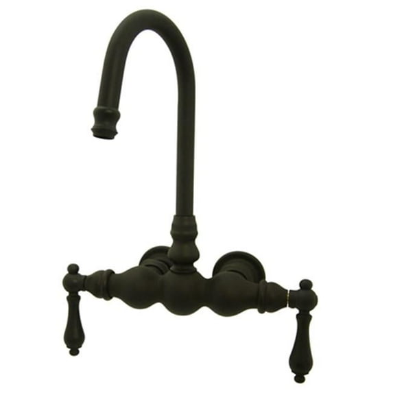 Wall-Mount Clawfoot Tub Faucet, Oil Rubbed Bronze, Tub Wall Mount