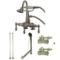 thumbnail image 1 of Kingston Brass CCK13T8 Deck Mount Clawfoot Faucet Packa CCK13T8, 1 of 2