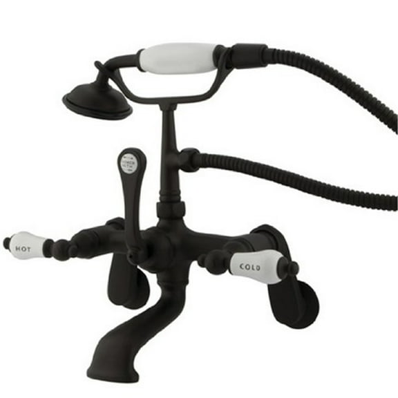 Wall-Mount Clawfoot Tub Faucet, Oil Rubbed Bronze, Tub Wall Mount