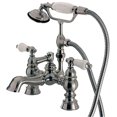 thumbnail image 1 of Kingston Brass Vintage 7" Deck Mount Clawfoot Tub Filler with Hand Shower, 1 of 4