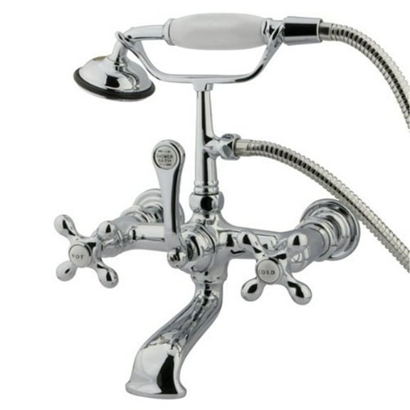 Kingston Brass CC558T1 Wall Mount Clawfoot Tub Filler with Hand Shower