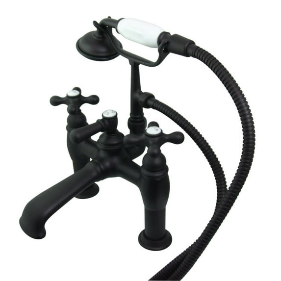 Kingston Brass CC609T5 7" Deck Mount Tub Filler,w/Ha CC609T5