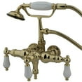 thumbnail image 1 of Kingston Brass Wall-Mount Clawfoot Tub Faucets With Polished Brass CC23T2, 1 of 2