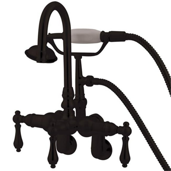 Kingston Brass Wall-Mount Clawfoot Tub Faucets In Oil Rubbed Bronze CC301T5